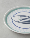 Aqualuna Seramik Pasta Tabağı 20 cm Mavi-yeşil