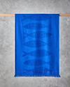 Aquatic Fish Pamuklu Plaj Havlusu 70x140 cm Çivit Mavi