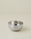 Arden Metal Dekoratif Kase 14x8 cm Gümüş