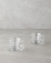 Aria Cam 4 Parça 2 Kişilik Çay Fincanı Takımı 195 ml Silver