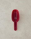 Arnie Plastik 3'lü Ölçü Kaşığı 22x7,8x5 cm Bordo