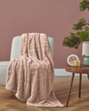 Arven Jakarlı Wellsoft Tv Battaniye 120x160 cm Toz Pembe