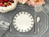 Arzu Sabancı Grace New Bone Pasta Tabağı Beyaz - Gri