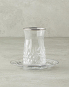 Aura 12 Parça 6 Kişilik Cam Çay Seti Silver
