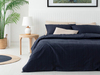 Aurora Silky Touch King Size Nevresim Takımı Gece Mavisi