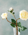 Autumn Rose Tek Dal Yapay Çiçek Beyaz