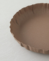 Avelia Metal Dekoratif Tepsi 30x5 cm Açık Kahverengi
