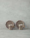Axel New Bone China 4 Parça 2 Kişilik Kahve Fincan Takımı Vizon