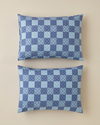 Azule Kolay Ütülenir 2'li Yastık Kılıfı 50x70 cm Mavi