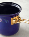 Azure Bloom Emaye Cezve 10 cm Lacivert