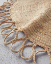 Baghare Jüt Dekoratif Jüt Kilim Naturel