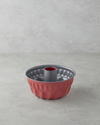 Baker’s Choice Karbon Çelik Klasik Borulu Kek Kalıbı 23x12 cm Kırmızı