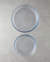 Bake&Serve Cam 2’li Yuvarlak Fırın Kabı 26-32 cm Şeffaf