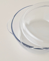 Bake&Serve Cam Kapaklı Fırın Kabı 26x22 cm Şeffaf