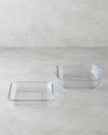 Bake&Serve Cam Kapaklı Kare Fırın Kabı 24x21,5 cm Şeffaf