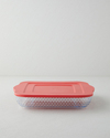 Bake&Serve Cam Kapaklı Kare Fırın Kabı 27 cm Kırmızı