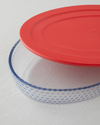 Bake&Serve Cam Oval Kapaklı Fırın Kabı 24x35 cm Kırmızı