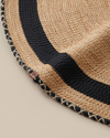 Barley Dekoratif Jüt Kilim 120 cm Natural-Siyah