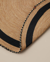 Barley Dekoratif Jüt Kilim 120 cm Natural-Siyah