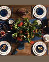 Belleza New Bone China 4 Parça 2 Kişilik Çay Fincanı Takımı Lacivert-Beyaz