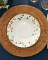 Belleza New Bone China Çukur Yemek Tabağı 20 cm Yeşil-Turuncu
