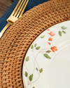 Belleza New Bone China Pasta Tabağı 20 cm Lacivert-Turuncu-Yeşil