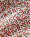 Berry Garden Baskılı Pamuklu Çift Kişilik Pike 200x220 cm Kırmızı