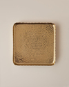 Berta Metal Dekoratif Tepsi 25x25x3 cm Gold