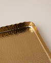 Berta Metal Dekoratif Tepsi 25x25x3 cm Gold