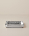 Berta Metal Dekoratif Tepsi 28.5x22x3 cm Gümüş