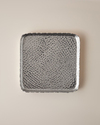 Berta Metal Dekoratif Tepsi 28.5x22x3 cm Gümüş