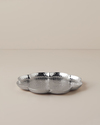 Betina Metal Dekoratif Tepsi 20x20x3 cm Gümüş