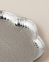Betina Metal Dekoratif Tepsi 20x20x3 cm Gümüş
