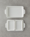 Bianca Porselen Set Fırın Kabı 34x20 cm Beyaz
