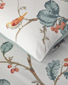 Birds Symphony Flanel Çift Kişilik Nevresim Takımı 200x220 cm Bej