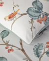 Birds Symphony Flanel King Size Nevresim Takımı 240x220 cm Bej