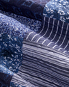 Bleublanc Patch Çift Kişilik Çok Amaçlı Örtü 200x220 cm Mavi