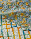 Bloom Rhombus  Çift Kişilik Çok Amaçlı Örtü 200x220 cm Yeşil