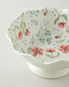 Bloomika Stoneware El Yapımı Sunumluk 26x25,5x13 cm Pembe - Yeşil