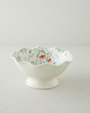 Bloomika Stoneware El Yapımı Sunumluk 26x25,5x13 cm Pembe - Yeşil