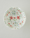 Bloomika Stoneware El Yapımı Sunumluk 26x25,5x13 cm Pembe - Yeşil