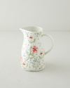 Bloomika Stoneware El Yapımı Sürahi 1850 ml Pembe - Yeşil