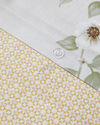 Bloomora Dijital Baskılı Kolay Ütülenir  Tek Kişilik Nevresim Takımı 160x220 cm Bej-Sarı