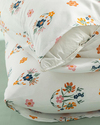 Bloomy Spring Kolay Ütülenir 2'li Yastık Kılıfı Mavi