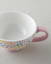 Blossom Frame New Bone China Demlik Seti 400 – 290 ml Pembe - Beyaz