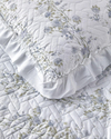 Blossom Stripe Çok Amaçlı King Size Yatak Örtüsü Takımı 240x220 cm Mavi