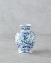 Blue Blanc Porselen Vazo 22 cm Mavi-Beyaz
