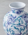 Blue Blanc Porselen Vazo 22 cm Mavi-Beyaz
