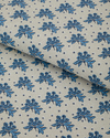 Blue Bouquet Baskılı Pamuklu Çift Kişilik Pike 200x220 cm Mavi