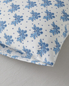 Blue Bouquet Kolay Ütülenir 2'li Yastık Kılıfı 50x70 cm Mavi - Bej